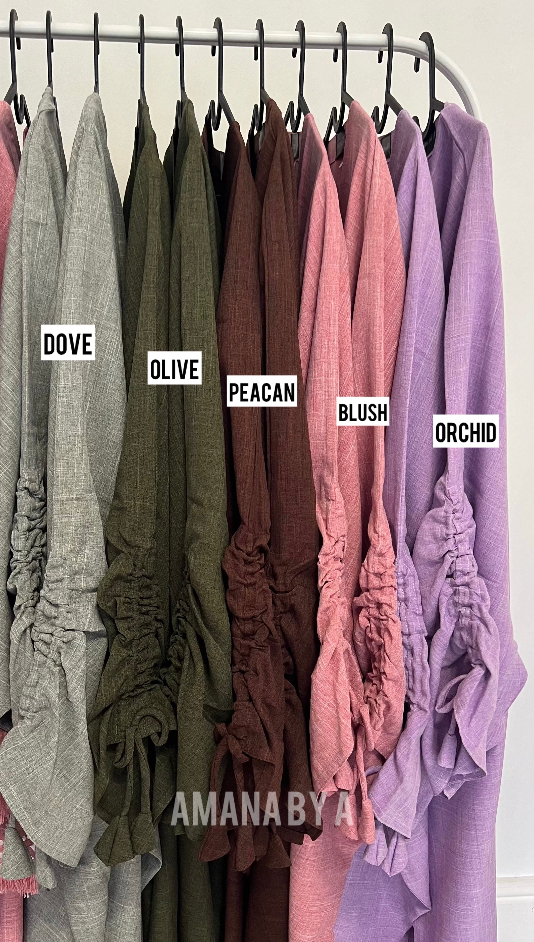 ORCHID MAYA Cloak Abaya | OPEN | Free hijab |