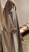 Mocha Creme NARA coord set | Ramadhan | Eid | Modest Coord set | Abaya and slip dress |