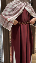 Maroon NARA coord set | Ramadhan | Eid | Modest Coord set | Abaya and slip dress |