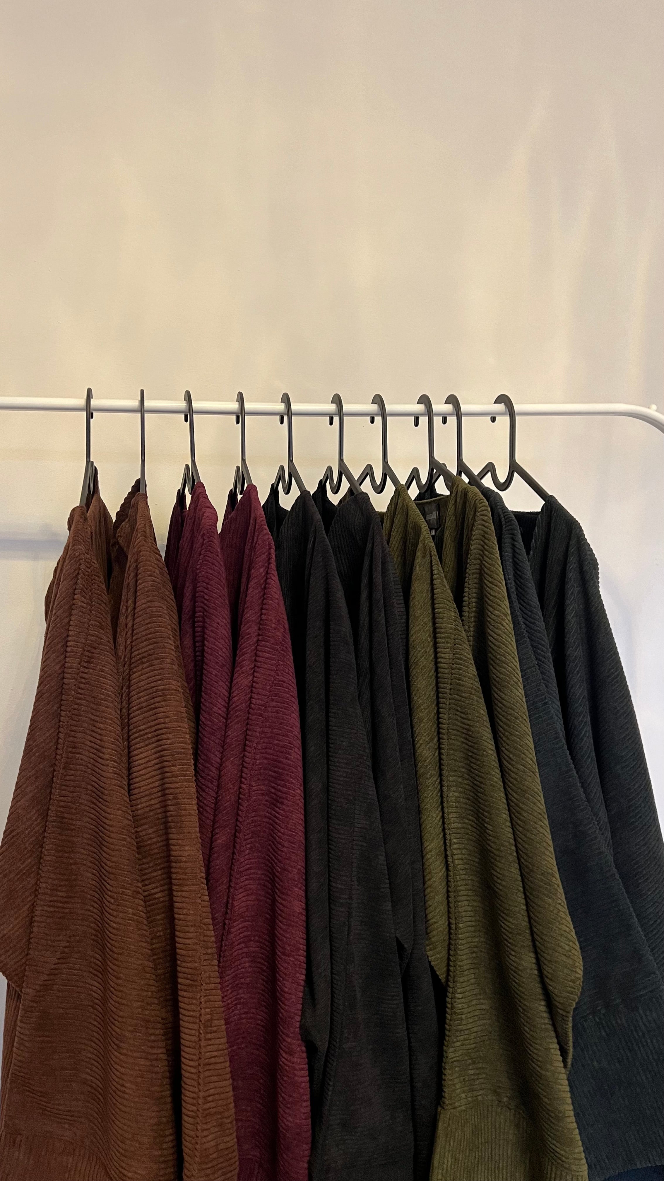 Open BURGUNDY SANA Abaya | corduroy wave abaya | winter abaya |