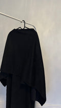 BLACK MERA CAPE COAT SET