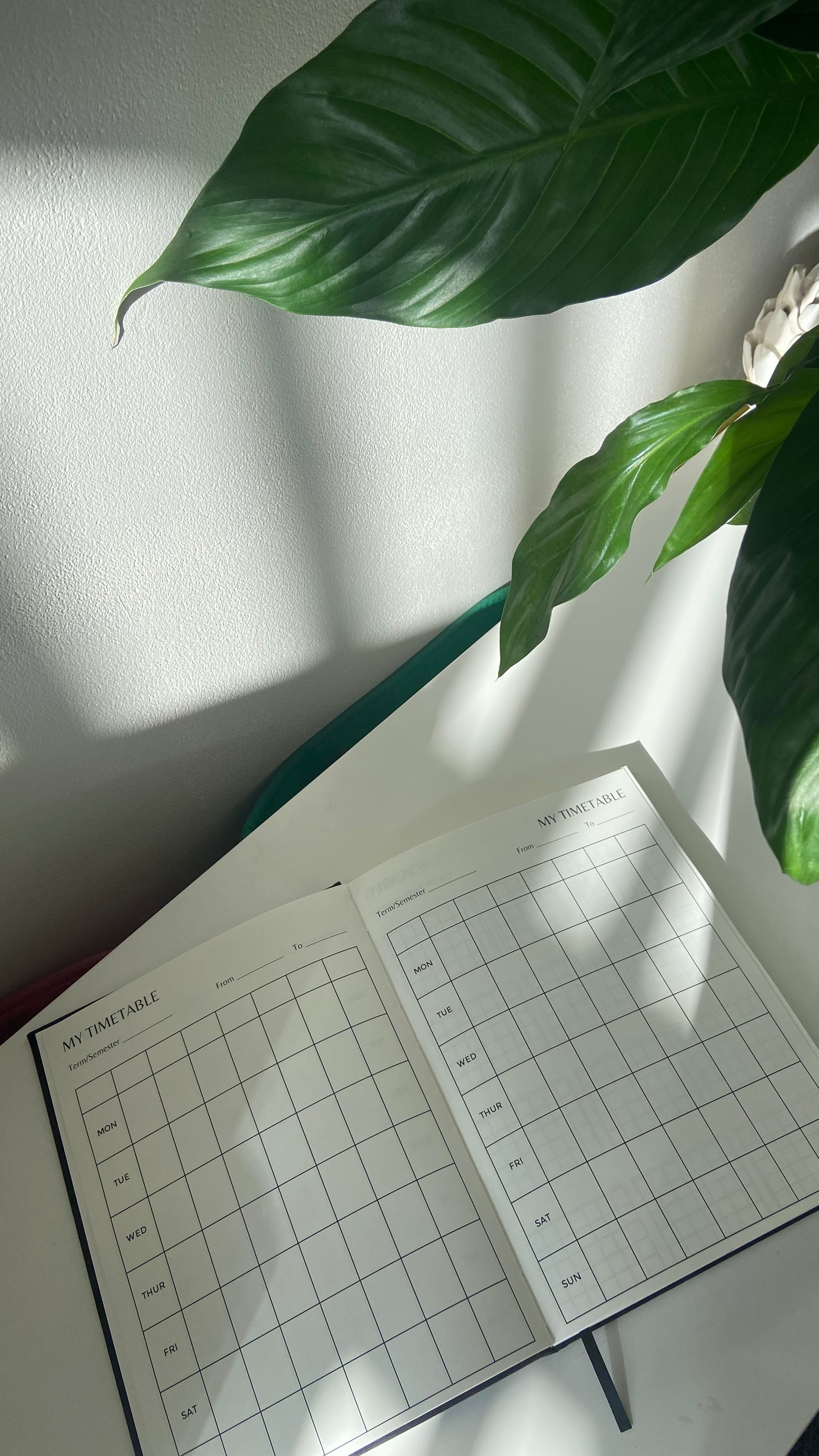 12 MONTH undated Muslim student planner