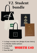 V.2 Student bundle starter kit | Tote bag | Muslim planner |