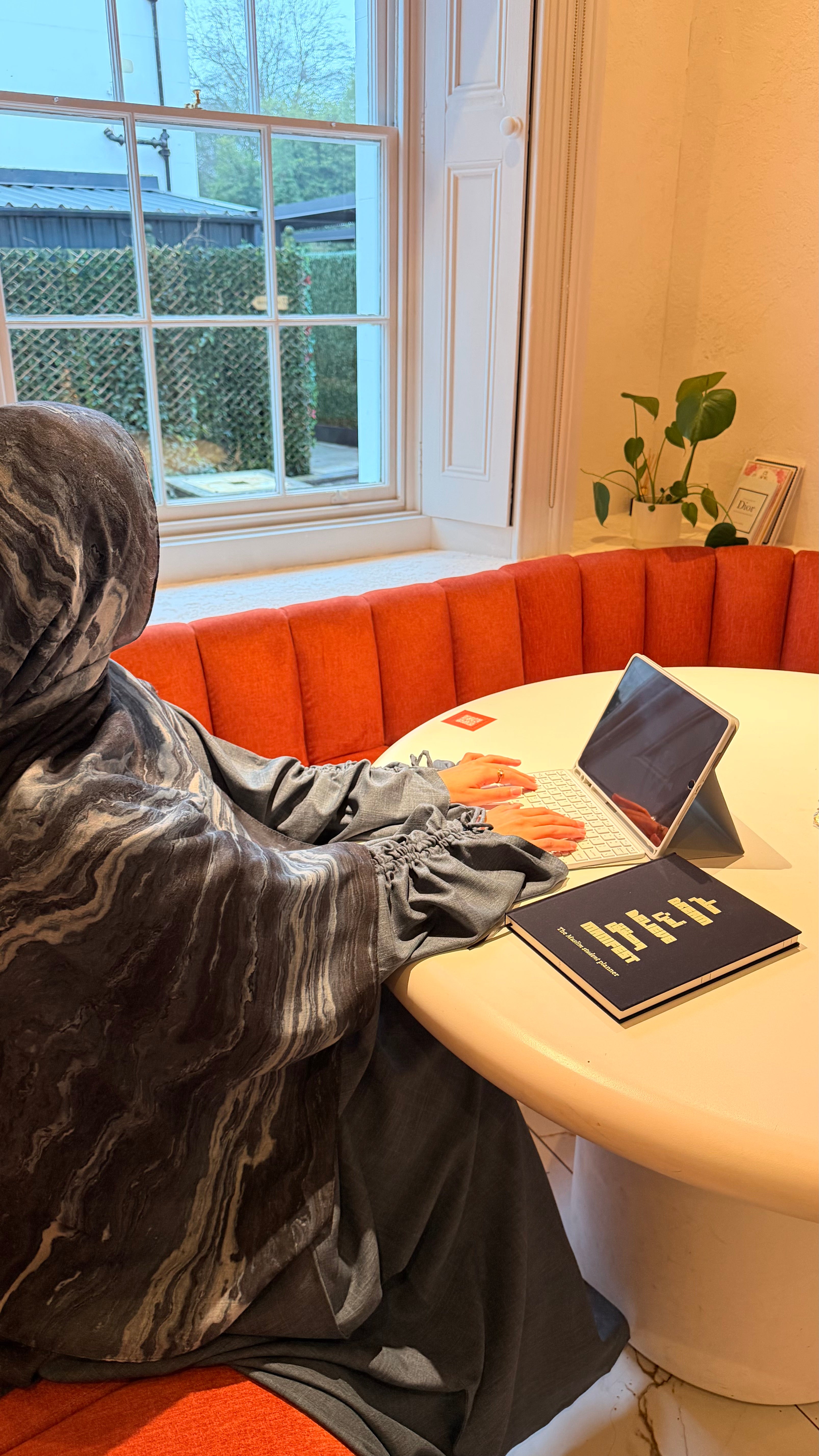 DENIM BLUE MAYA Cloak Abaya | OPEN | Free hijab and Belt |