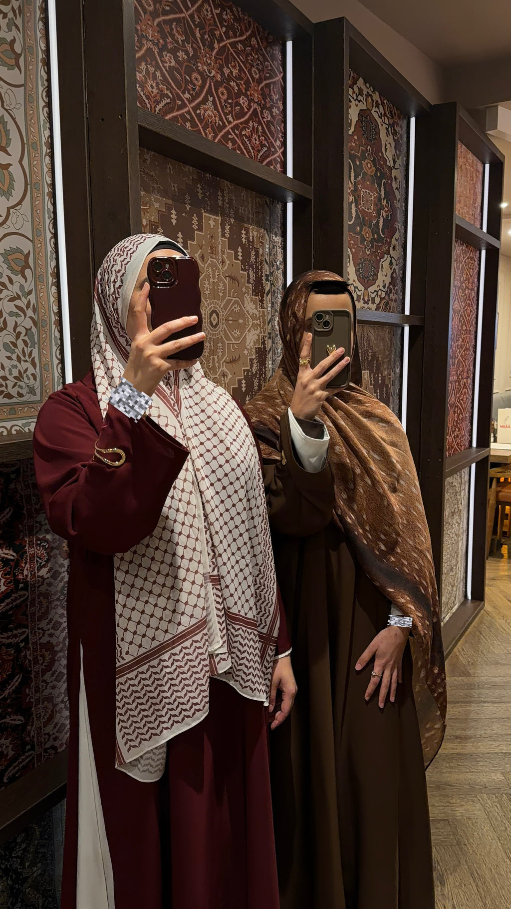 Maroon NARA coord set | Ramadhan | Eid | Modest Coord set | Abaya and slip dress |