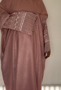 BLUSH ILANA | EID | CLOSED | Free hijab + belt | Embroidered arms |