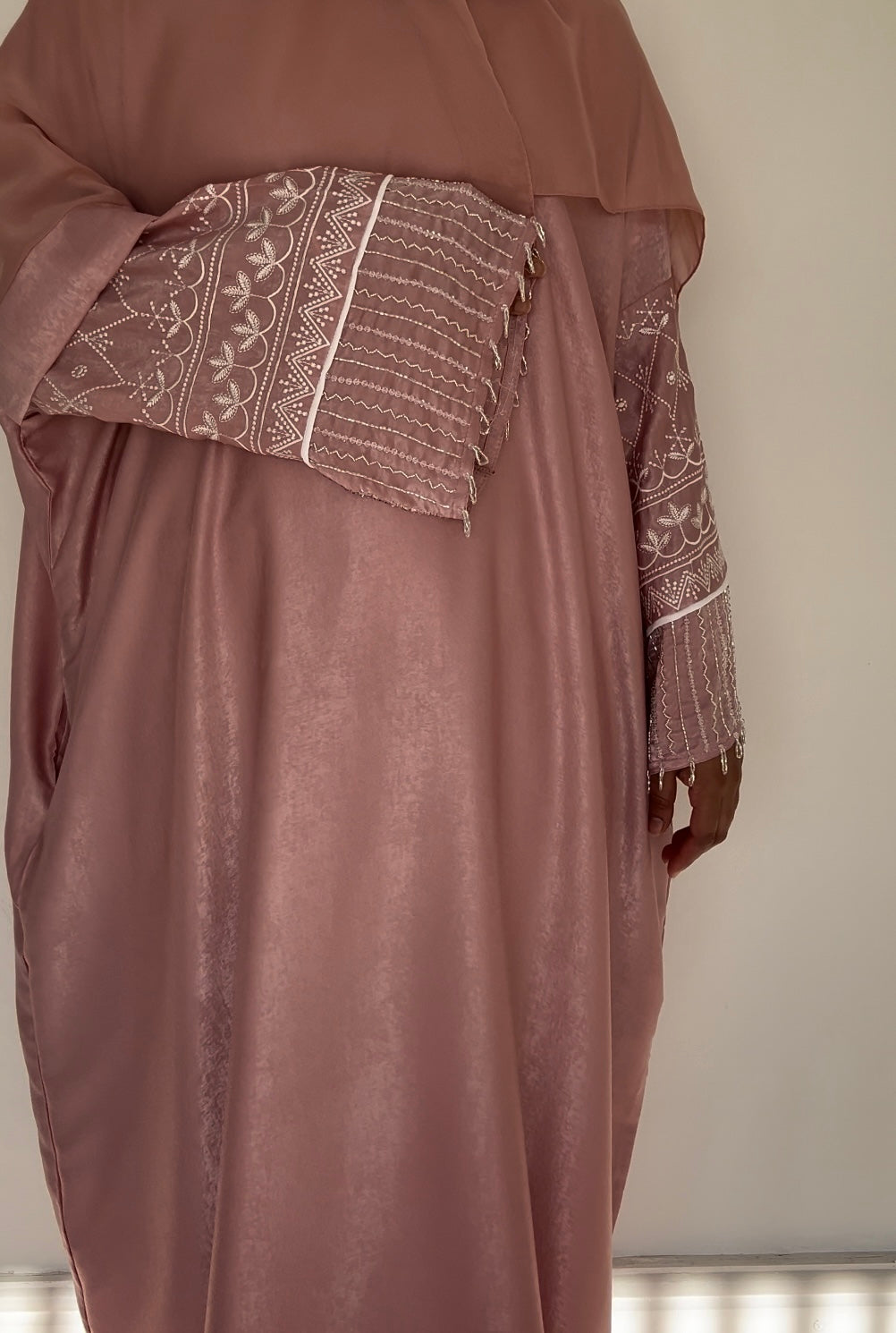 BLUSH ILANA | EID | CLOSED | Free hijab + belt | Embroidered arms |