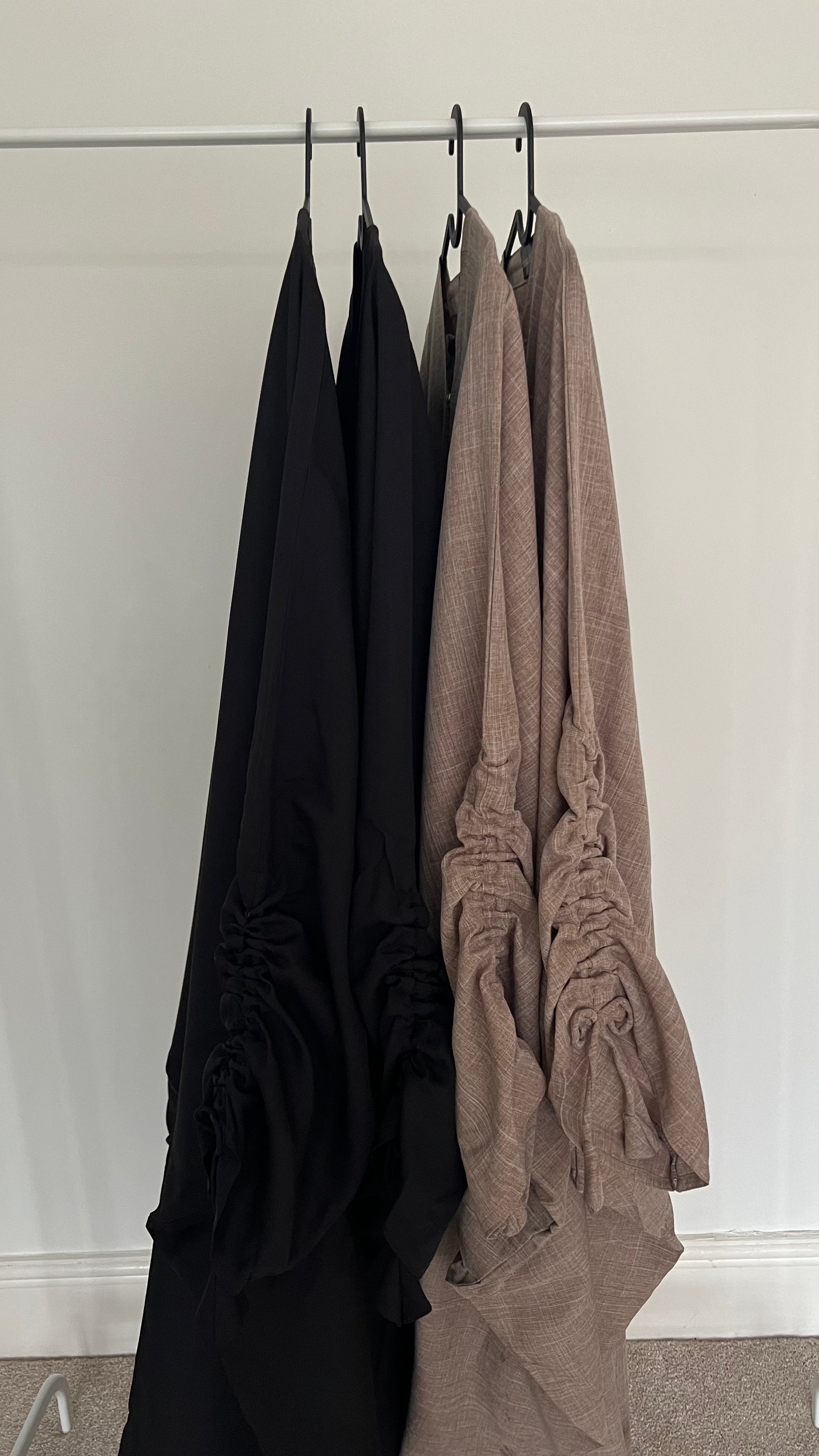 BLACK MAYA Cloak Abaya | OPEN | Free hijab and Belt |