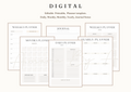 Digital Minimalist Daily Weekly Monthly Planner| digital print | planner | journal |