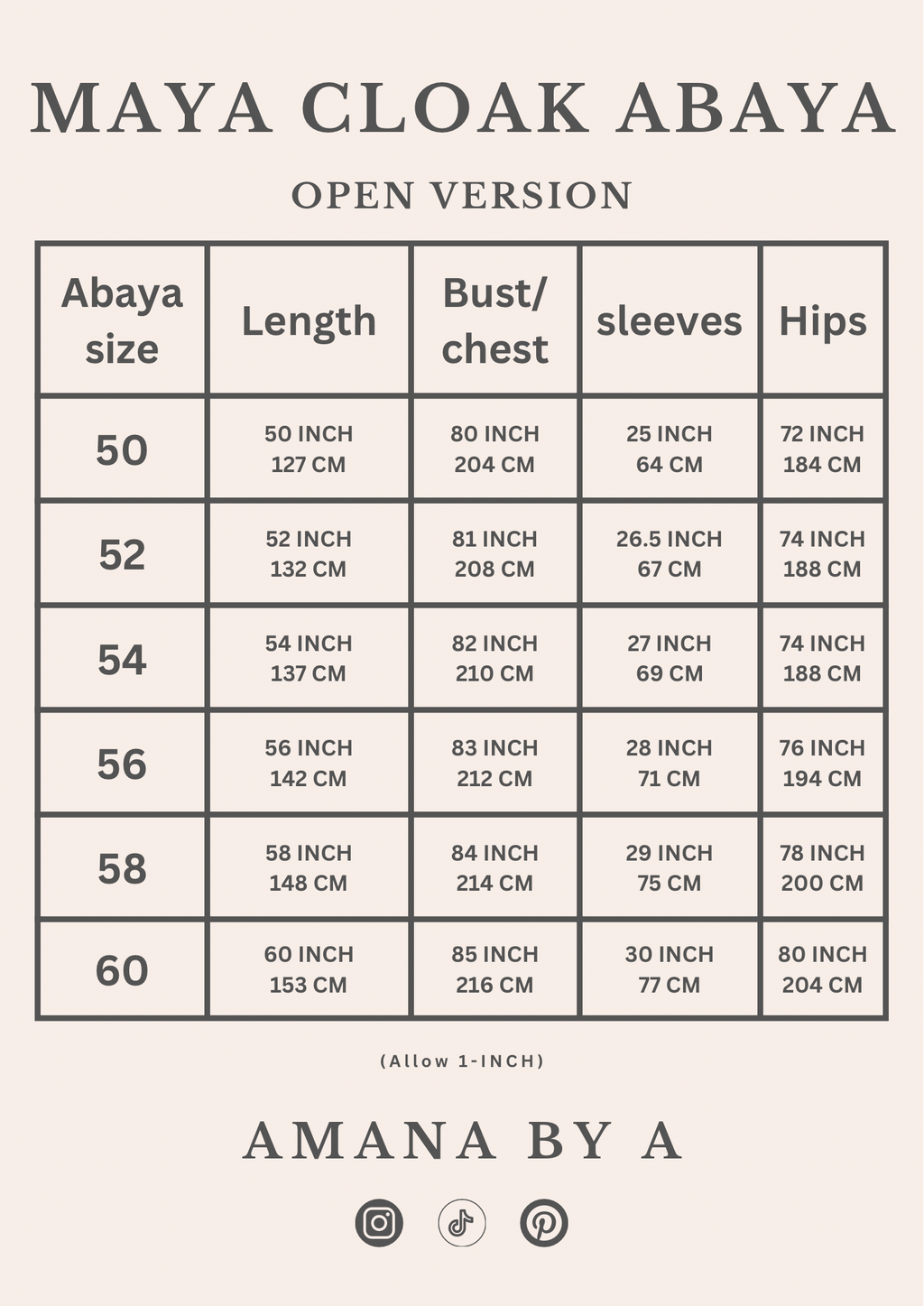 ORCHID MAYA Cloak Abaya | OPEN | Free hijab |