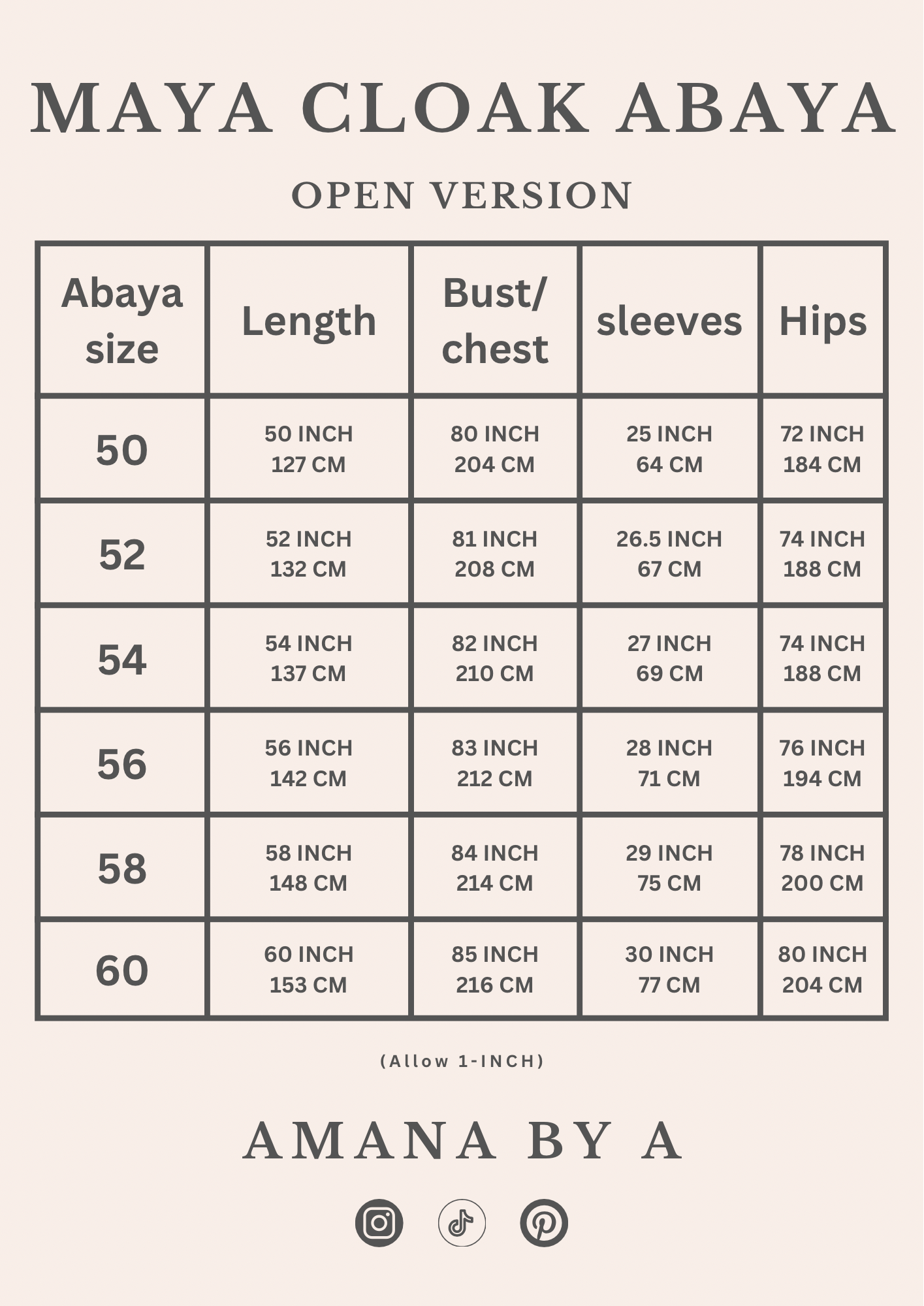 ORCHID MAYA Cloak Abaya | OPEN | Free hijab |