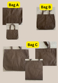 Damaged blank BROWN heavy duty totes | not personalised| oopsie sale