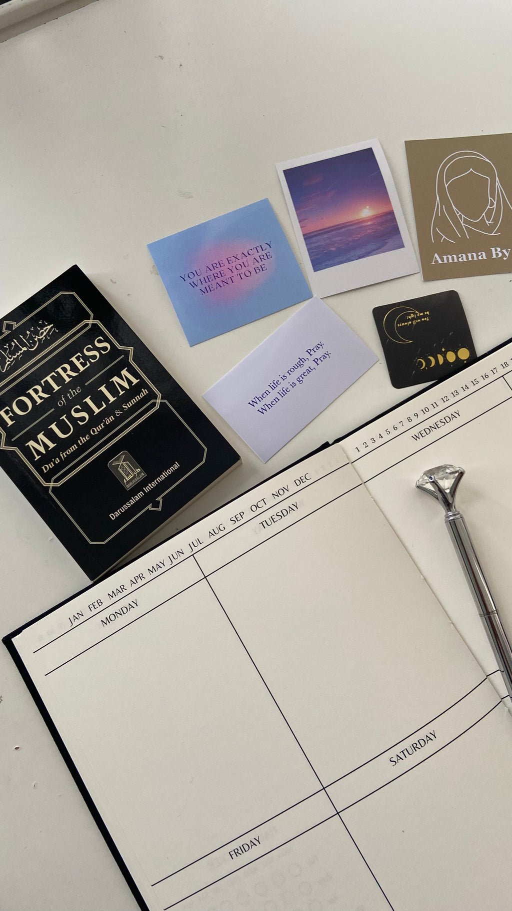 12 MONTH undated Muslim student planner