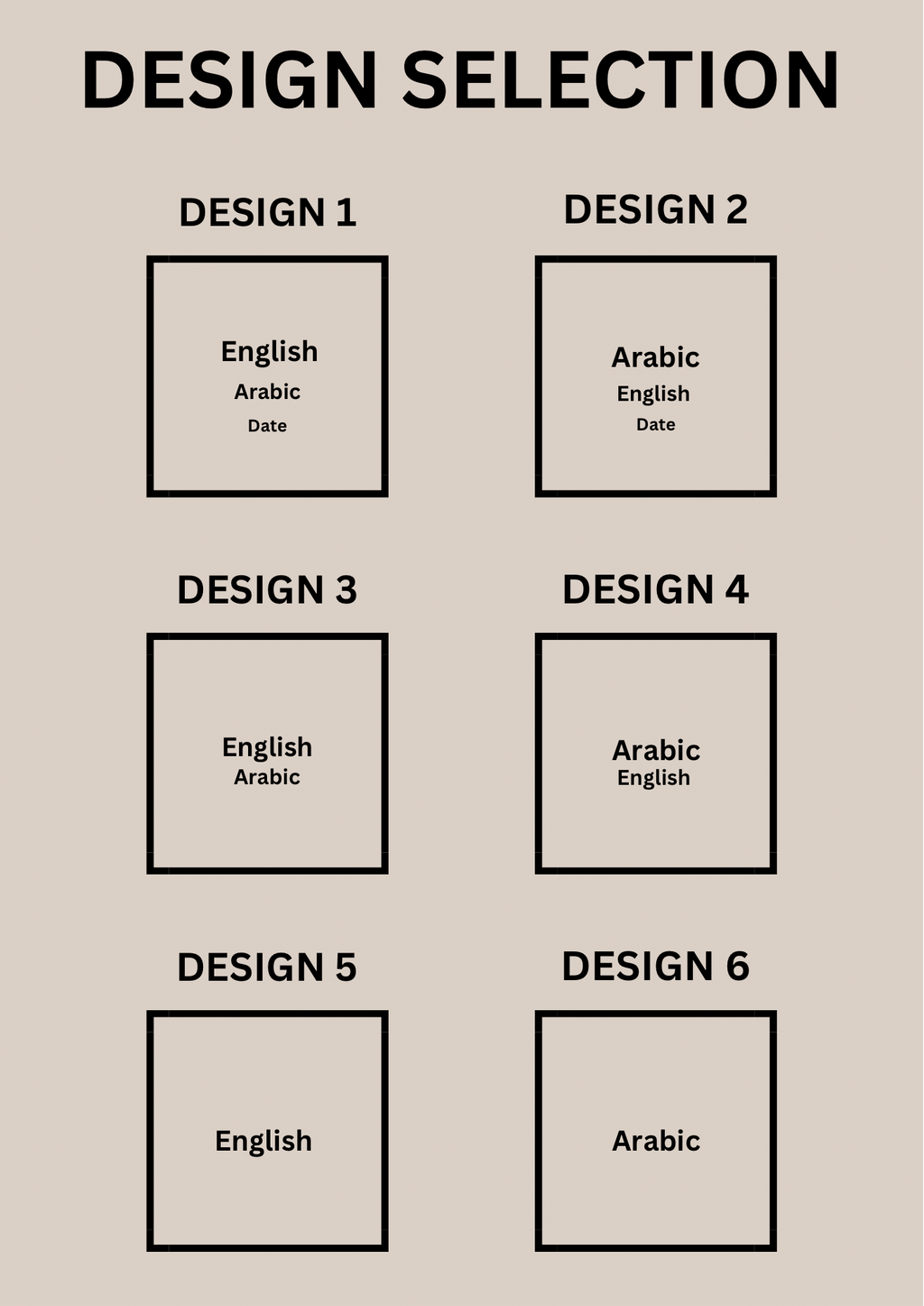 V1. Box name custom every day Arabic tote bag | Large |