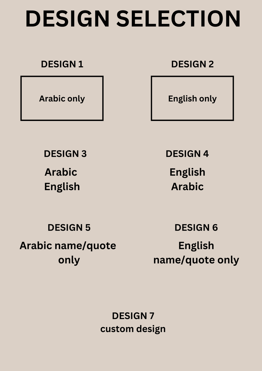 Custom every day Arabic tote bag | Large |